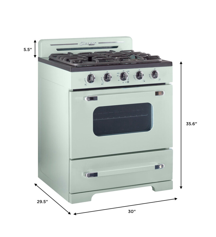 30' Classic Retro Offgrid Range with Large Power burner UGP30CROF2LG