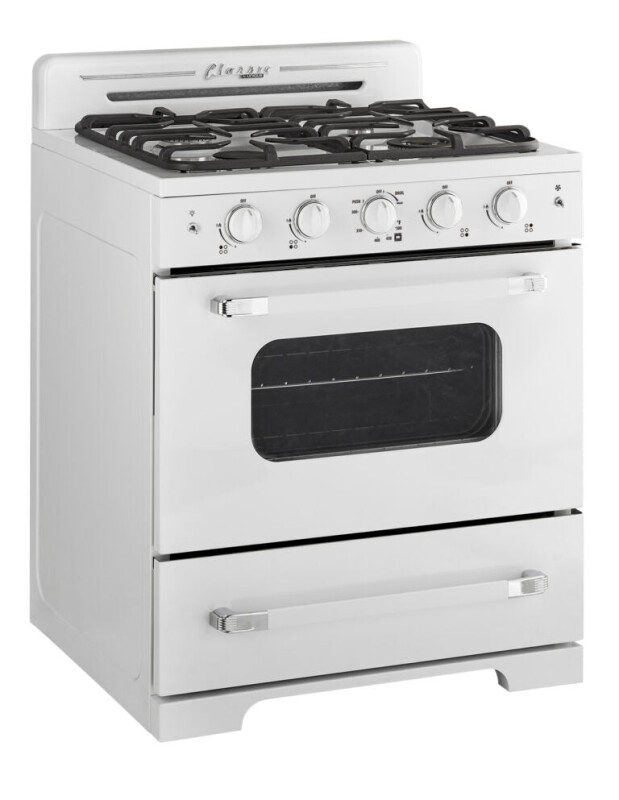 Classic Retro 30 -inch Free-Standing Gas Range with Convection Oven UGP30CRW