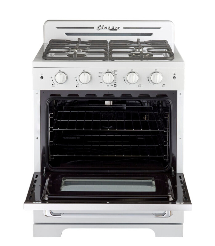 Classic Retro 30 -inch Free-Standing Gas Range with Convection Oven UGP30CRW