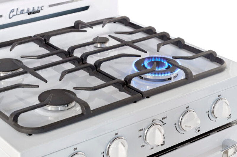 Classic Retro 30 -inch Free-Standing Gas Range with Convection Oven UGP30CRW