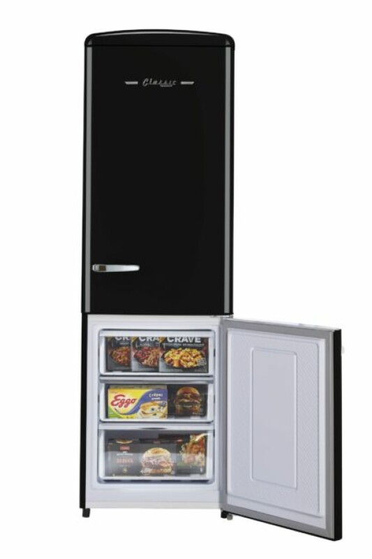 Classic Retro 23.6 in 11.7 cu. ft. Frost Free Retro Bottom Freezer Refrigerator UGP330LBAC