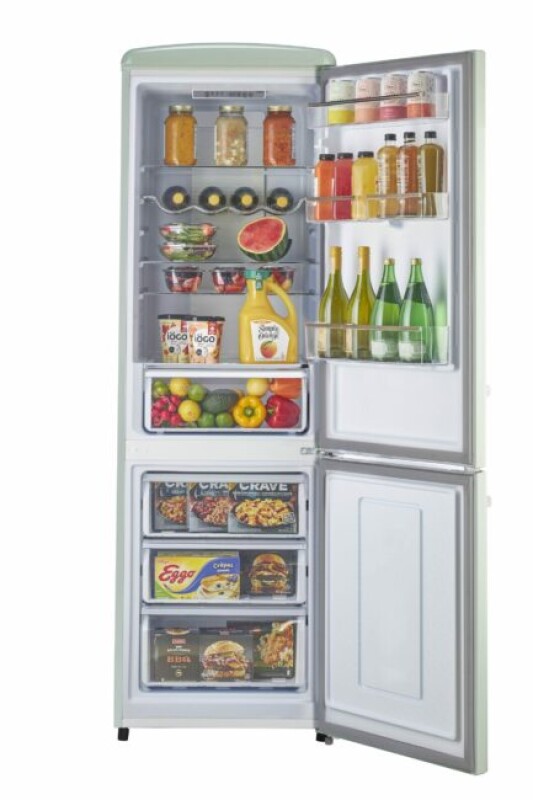 Classic Retro 23.6 in 11.7 cu. ft. Frost Free Retro Bottom Freezer Refrigerator UGP330LLGAC