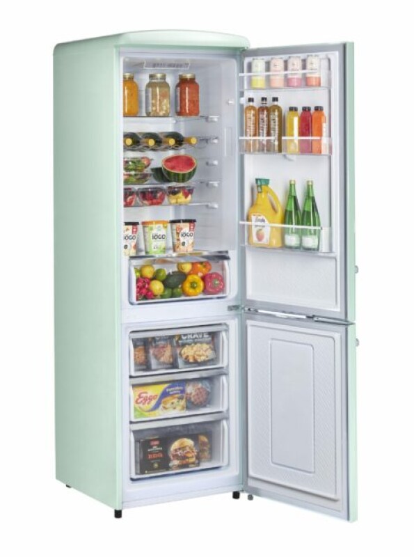 Classic Retro 23.6 in 11.7 cu. ft. Frost Free Retro Bottom Freezer Refrigerator UGP330LLGAC