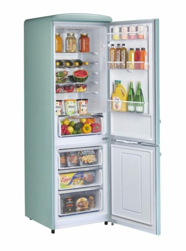 Classic Retro 23.6 in 11.7 cu. ft. Frost Free Retro Bottom Freezer Refrigerator UGP330LTAC