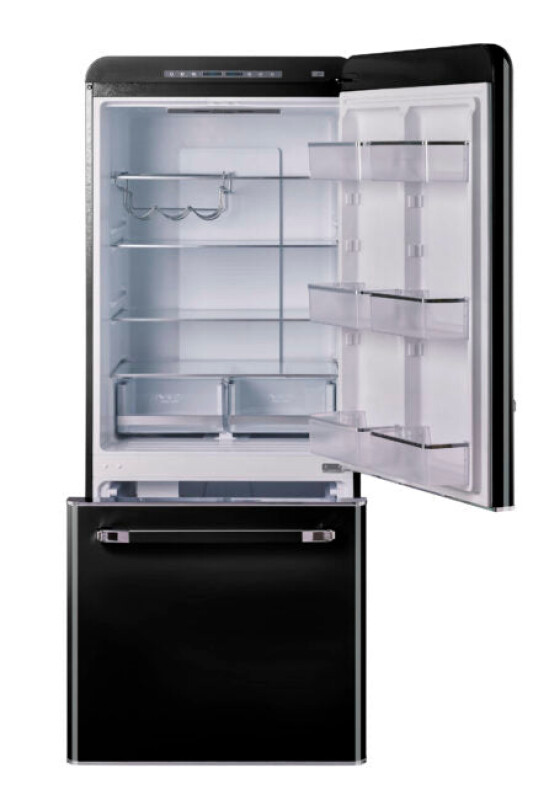 Classic Retro 30 in 17.7 cu. ft. Frost Free Retro Bottom Freezer Refrigerator UGP510LBAC