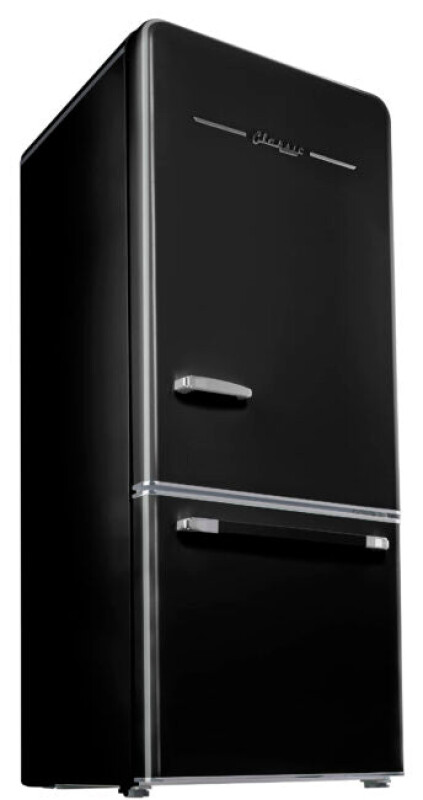 Classic Retro 30 in 17.7 cu. ft. Frost Free Retro Bottom Freezer Refrigerator UGP510LBAC