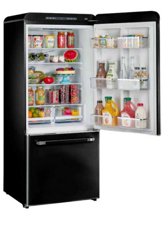 Classic Retro 30 in 17.7 cu. ft. Frost Free Retro Bottom Freezer Refrigerator UGP510LBAC