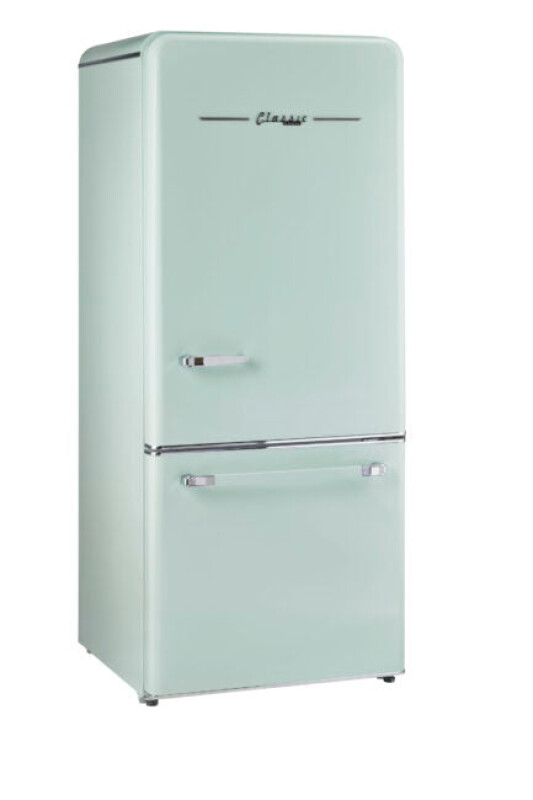 Classic Retro 30 in 17.7 cu. ft. Frost Free Retro Bottom Freezer Refrigerator UGP510LLGAC