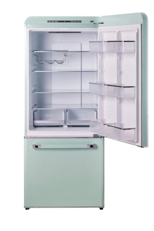 Classic Retro 30 in 17.7 cu. ft. Frost Free Retro Bottom Freezer Refrigerator UGP510LLGAC