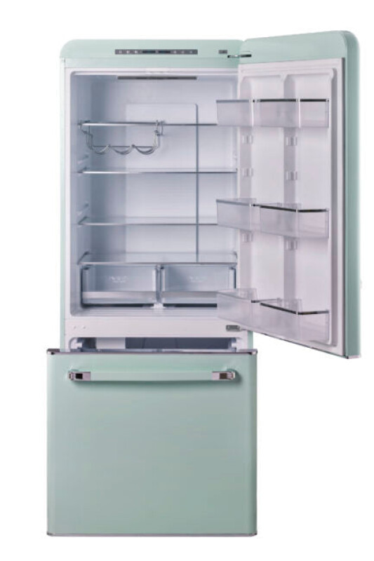 Classic Retro 30 in 17.7 cu. ft. Frost Free Retro Bottom Freezer Refrigerator UGP510LLGAC