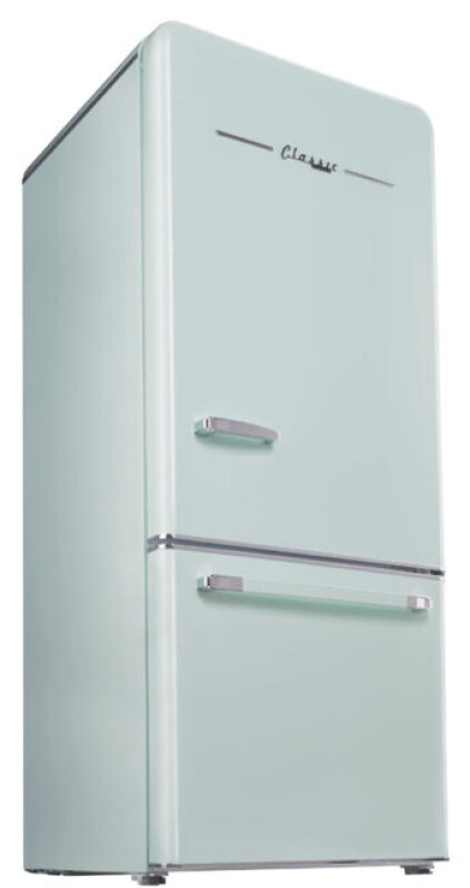 Classic Retro 30 in 17.7 cu. ft. Frost Free Retro Bottom Freezer Refrigerator UGP510LLGAC
