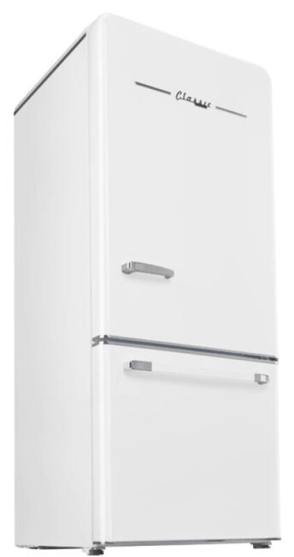 Classic Retro 30 in 17.7 cu. ft. Frost Free Retro Bottom Freezer Refrigerator UGP510LWAC