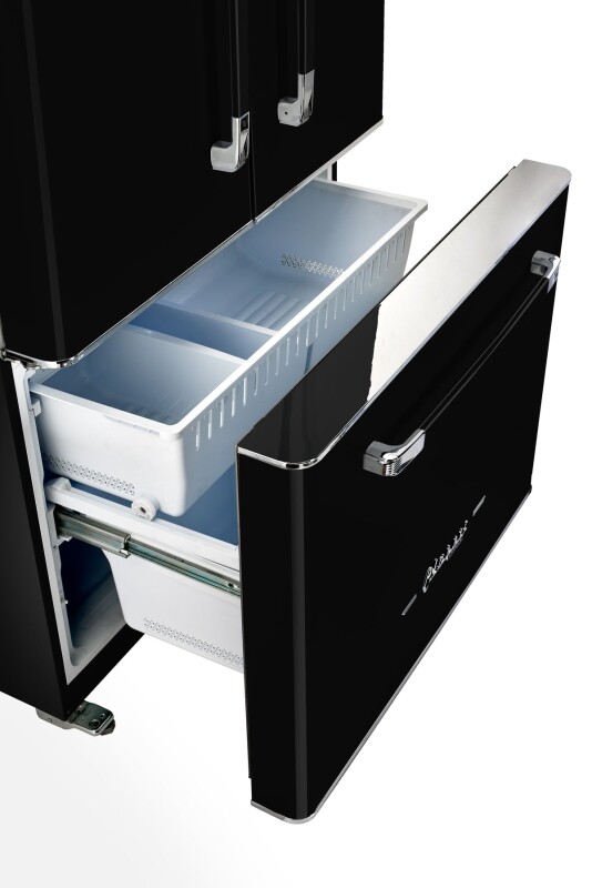 Classic Retro 36-inch 21.4 cu. ft. Frost Free French Door Counter Depth Refrigerator with Built-In Ice Maker® UGP595LBAC