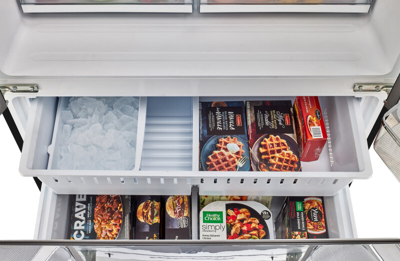 Classic Retro 36-inch 21.4 cu. ft. Frost Free French Door Counter Depth Refrigerator with Built-In Ice Maker® UGP595LBAC