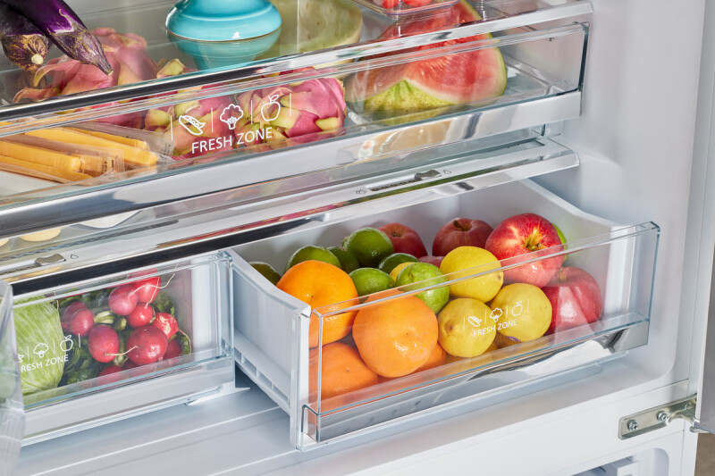 Classic Retro 36-inch 21.4 cu. ft. Frost Free French Door Counter Depth Refrigerator with Built-In Ice Maker - ® UGP595LWAC