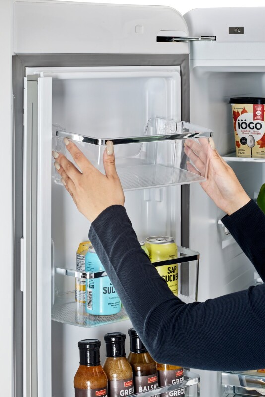 Classic Retro 36-inch 21.4 cu. ft. Frost Free French Door Counter Depth Refrigerator with Built-In Ice Maker - ® UGP595LWAC