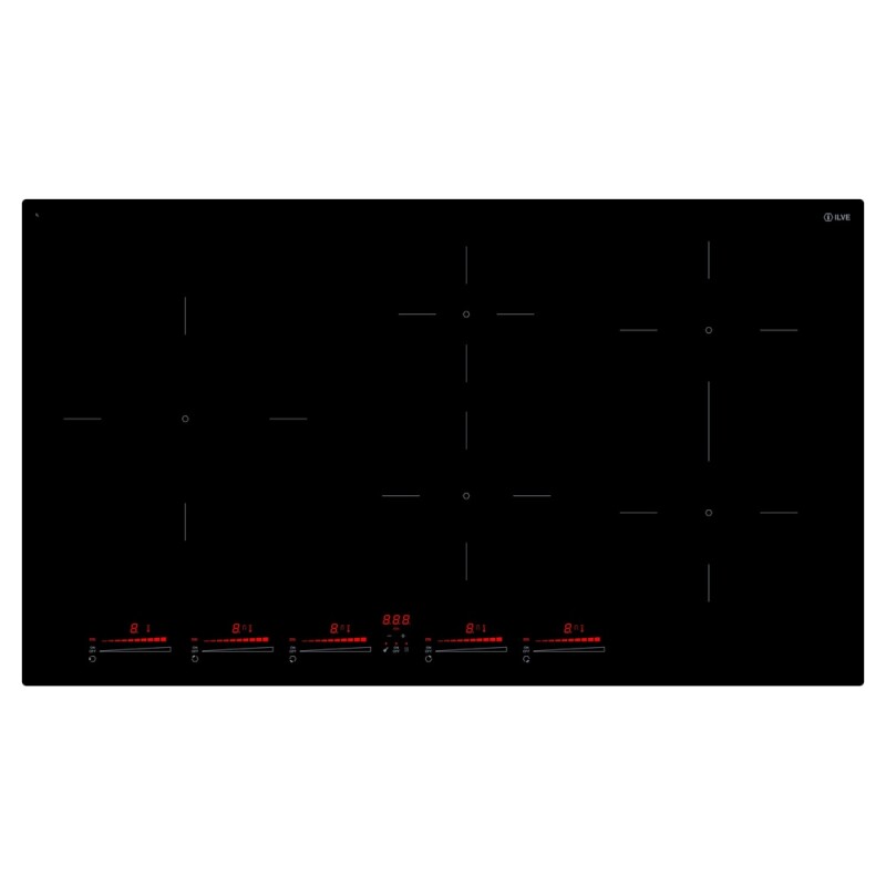Professional Plus II 36 inch Built-In Induction Cooktop with 5 Element Zones UHCI36TCRPBK