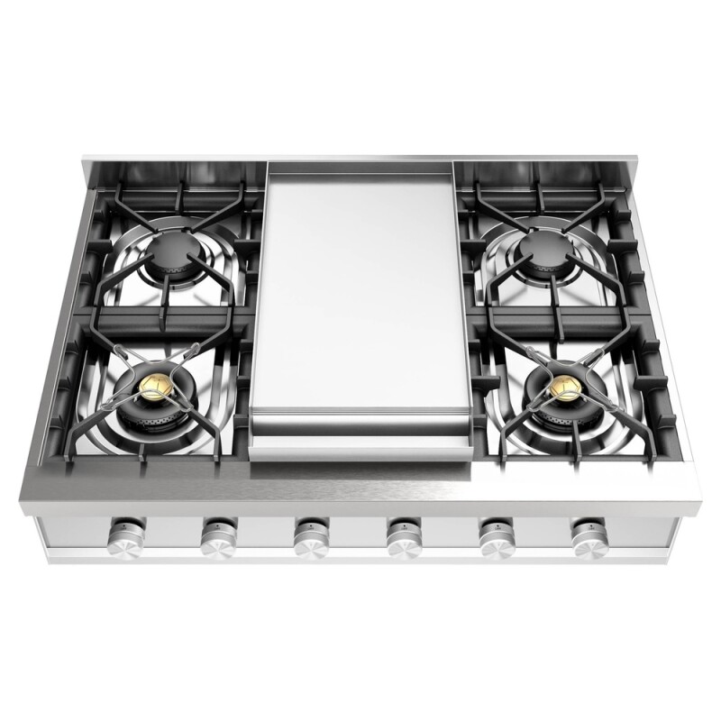 Professional Plus II 36 inch Built-In Gas Rangetop with Griddle, in UHCP36FSSLP