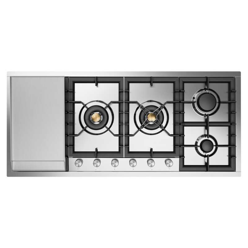 Professional Plus II 48 inch Built-In Gas Cooktop with Total Black Burners, in UHCPT125FSS