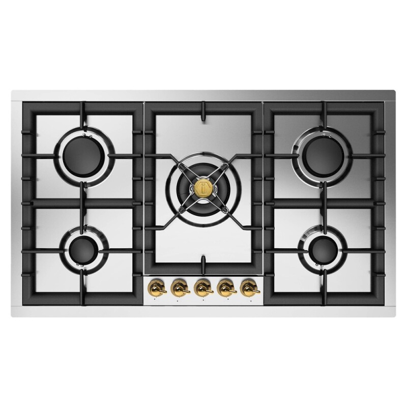 Nostalgie II 36 inch Built-In Gas Cooktop with Total Black Burners, in UHCPT95NSSG