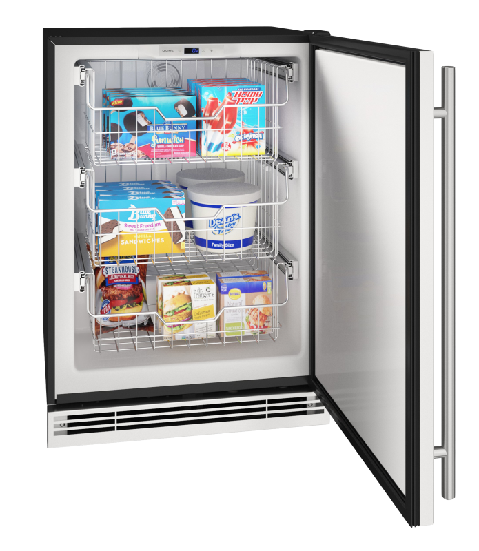 24" Convertible Freezer in Stainless Solid UHFZ124SS01B