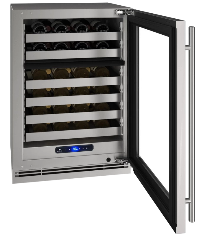 24" Dual-Zone Wine Refrigerator in Stainless Frame UHWD524SG51A