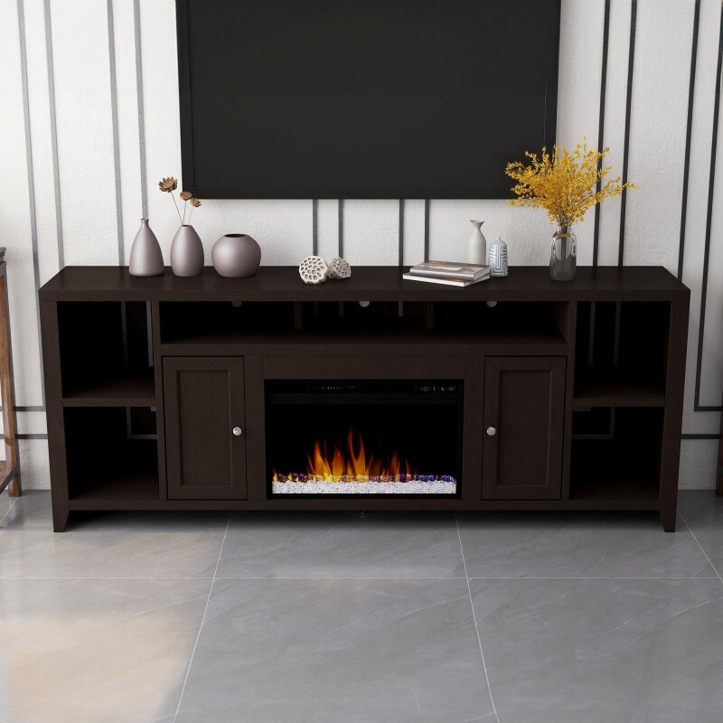 Urban Loft 84" Fireplace Console UL5284MOC