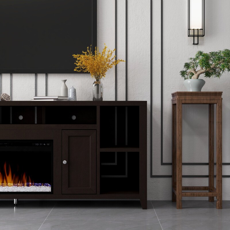 Urban Loft 84" Fireplace Console UL5284MOC