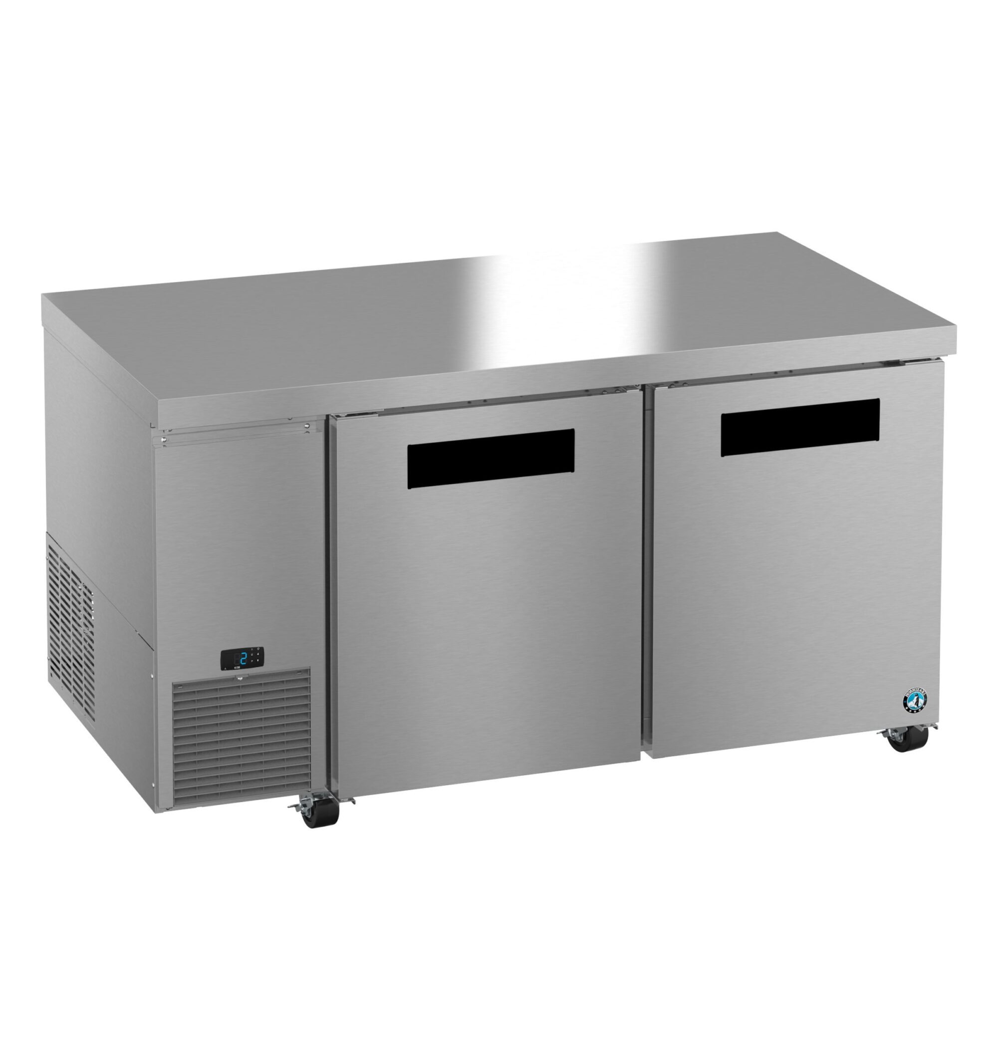 ULF60B, Side Mount Freezer, Two Section Undercounter, Stainless Doors ULF60B