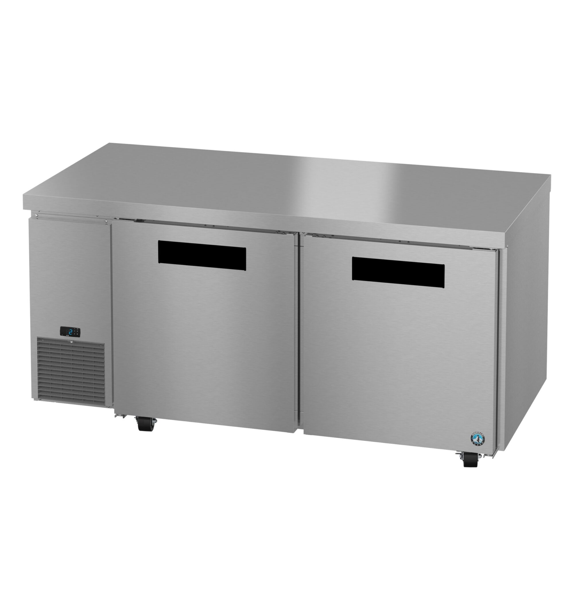 ULF67B, Side Mount Freezer, Two Section Undercounter, Stainless Doors ULF67B