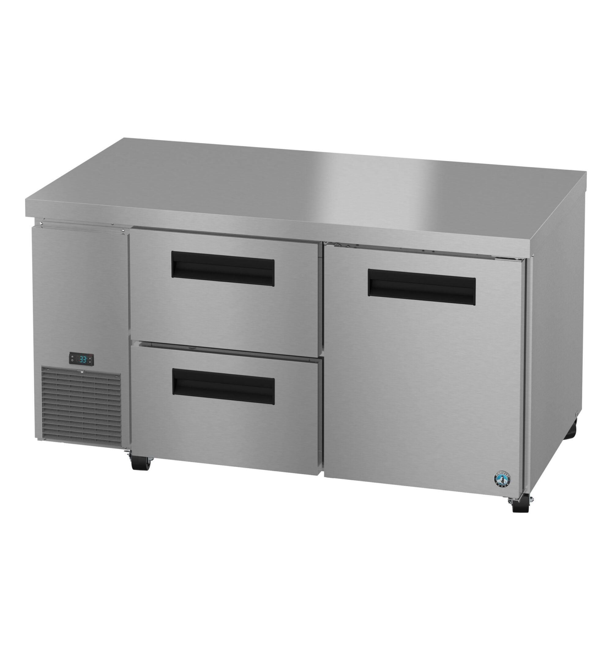 ULR60B-D2, Side Mount Refrigerator, Two Section Undercounter, Drawer/Door Combo ULR60BD2