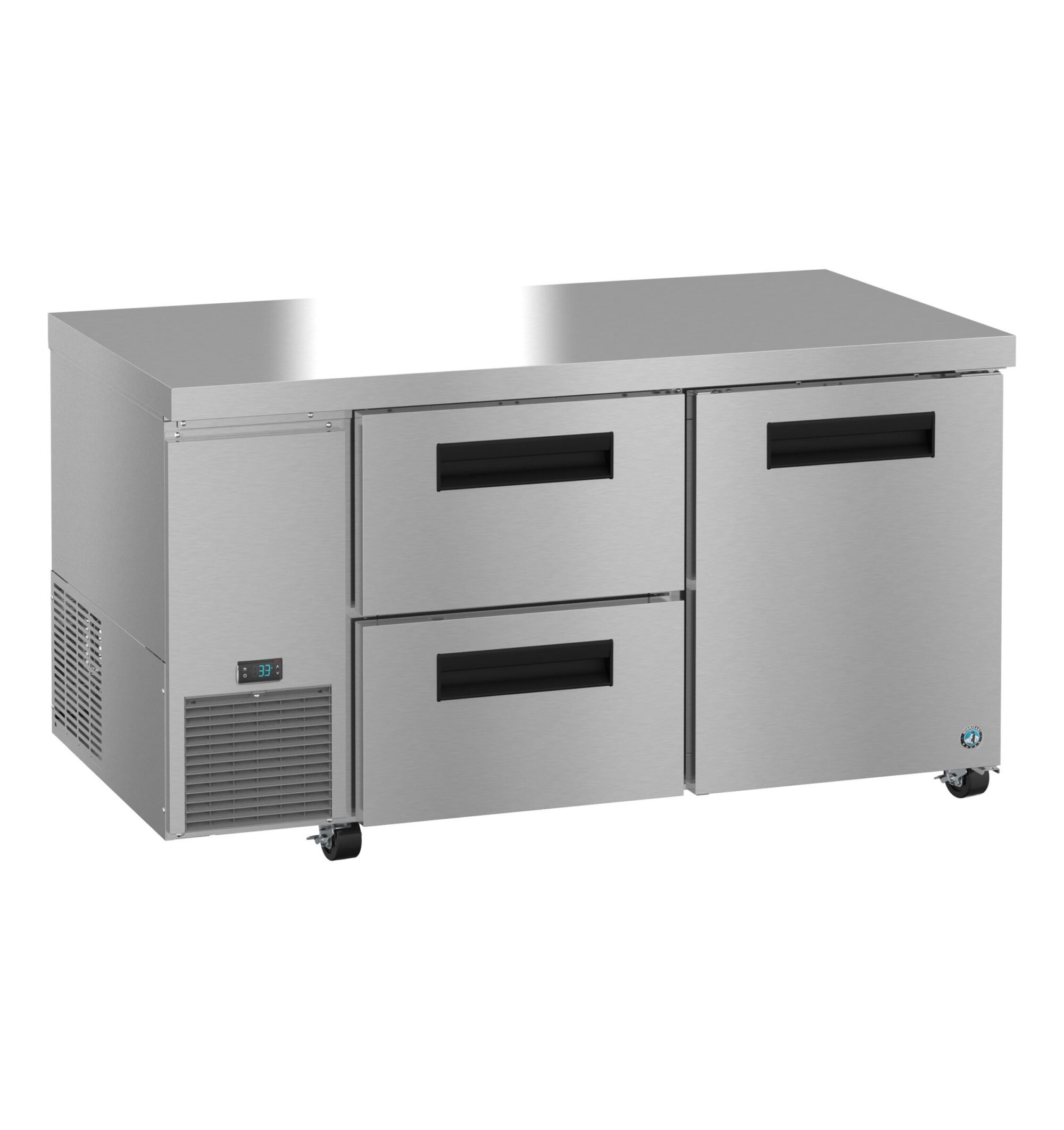 ULR60B-D2, Side Mount Refrigerator, Two Section Undercounter, Drawer/Door Combo ULR60BD2