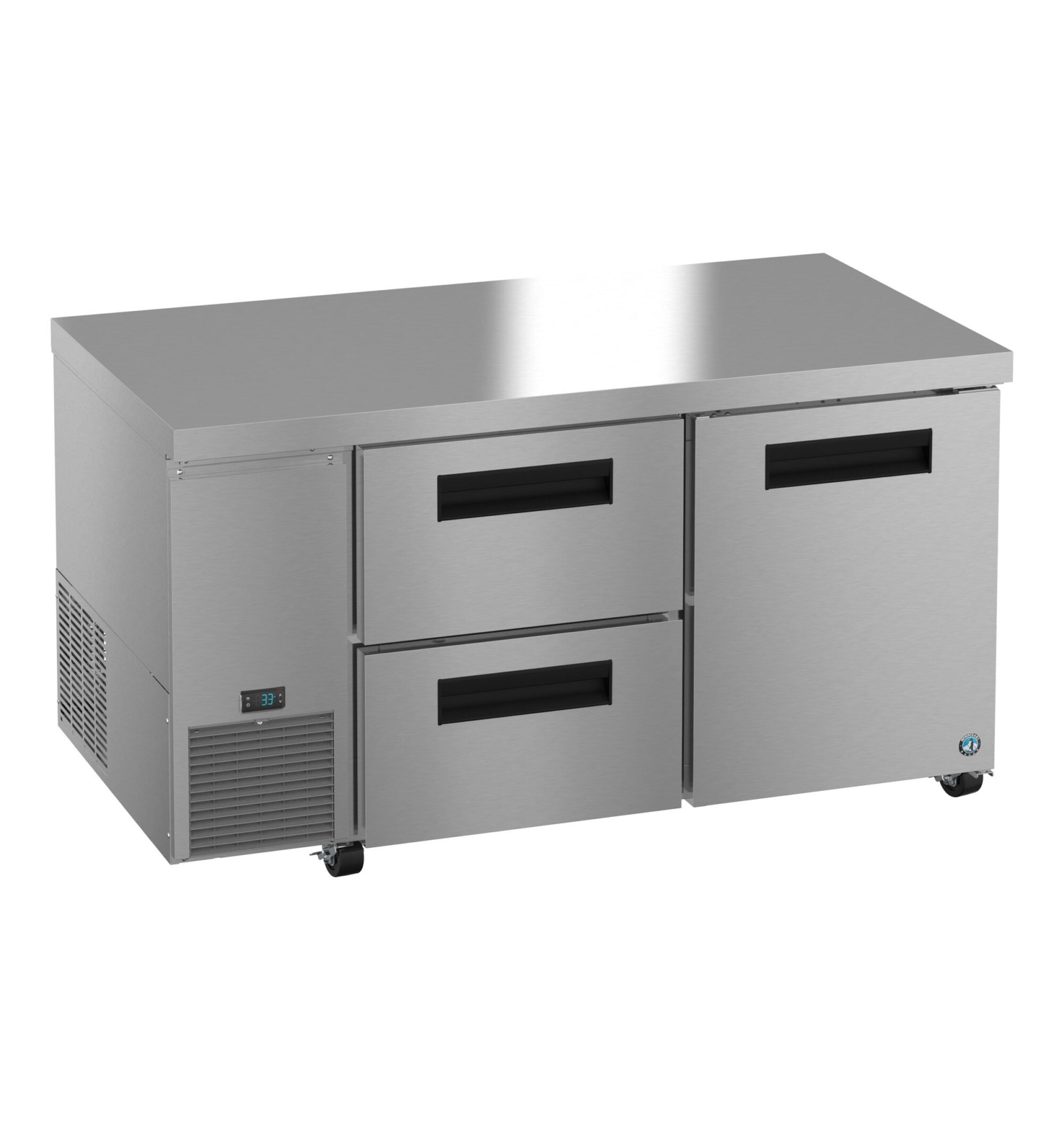 ULR60B-D2, Side Mount Refrigerator, Two Section Undercounter, Drawer/Door Combo ULR60BD2