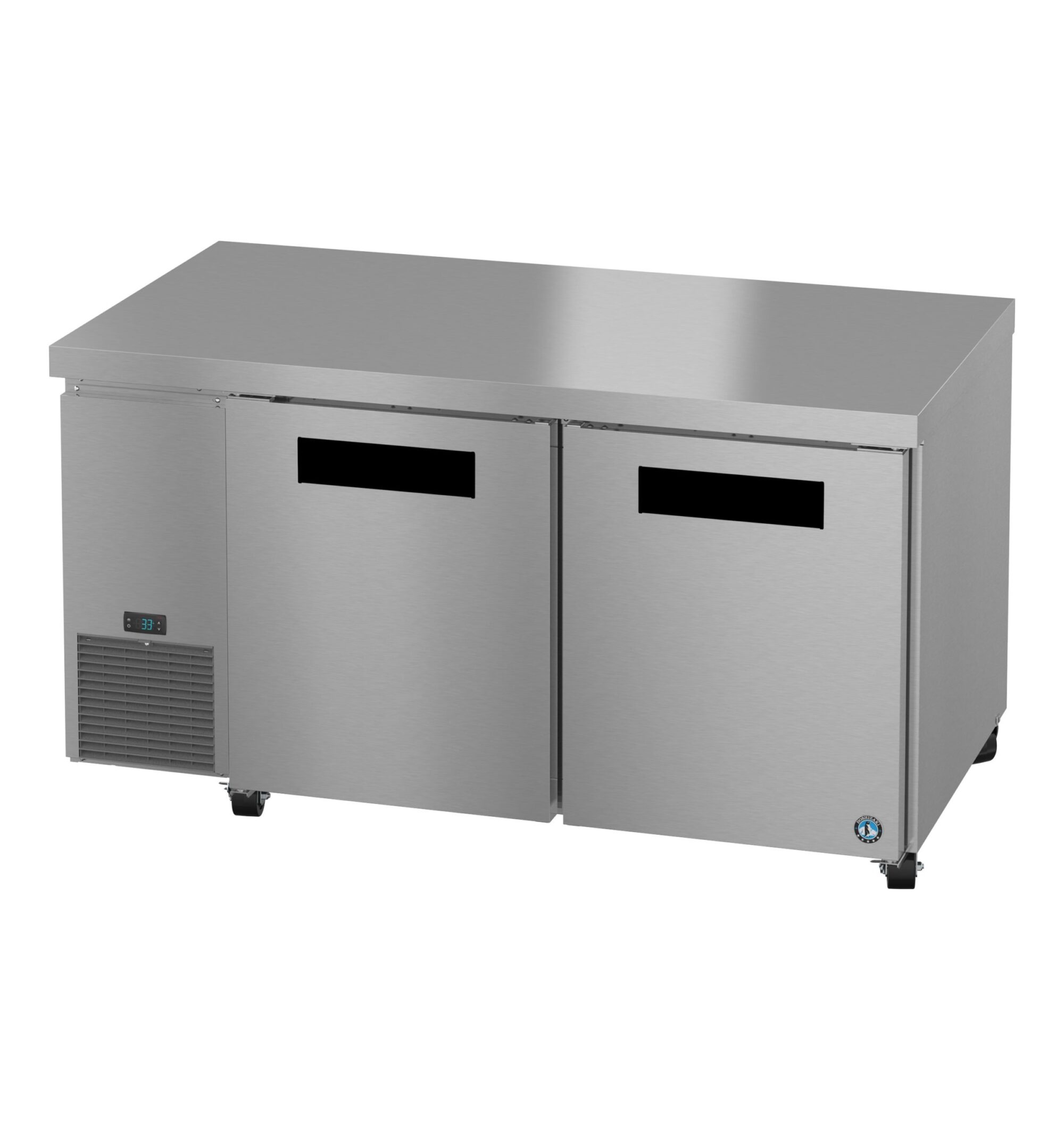 ULR60B, Side Mount Refrigerator, Two Section Undercounter, Stainless Doors ULR60B