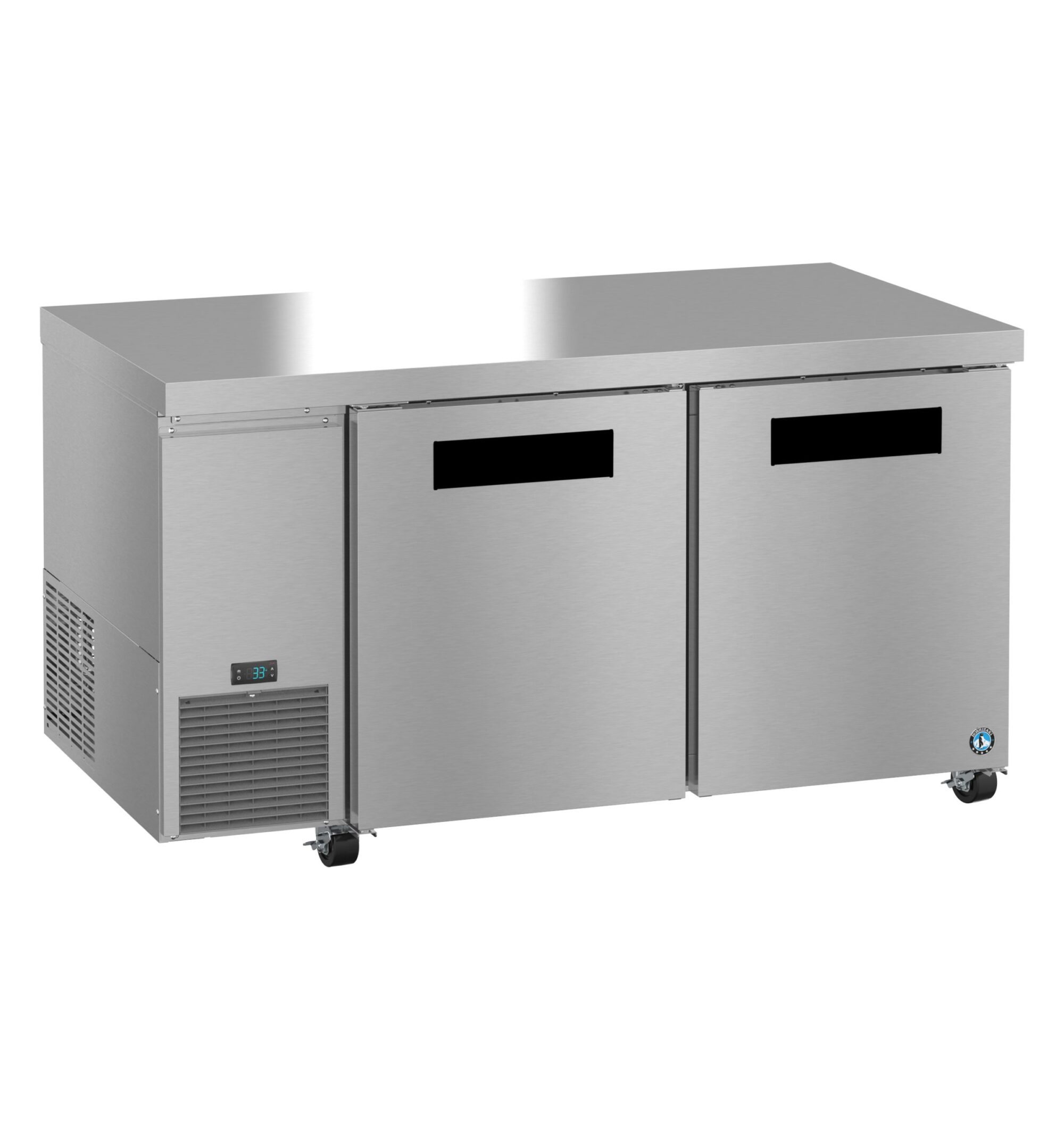 ULR60B, Side Mount Refrigerator, Two Section Undercounter, Stainless Doors ULR60B
