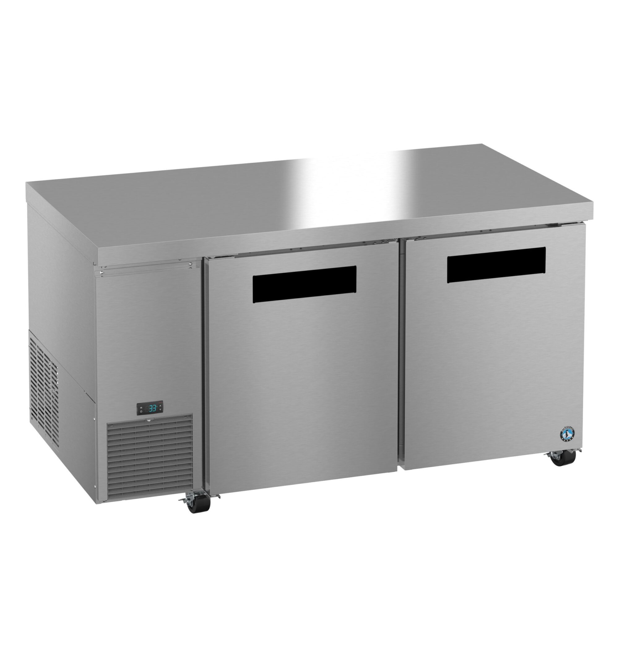 ULR60B, Side Mount Refrigerator, Two Section Undercounter, Stainless Doors ULR60B