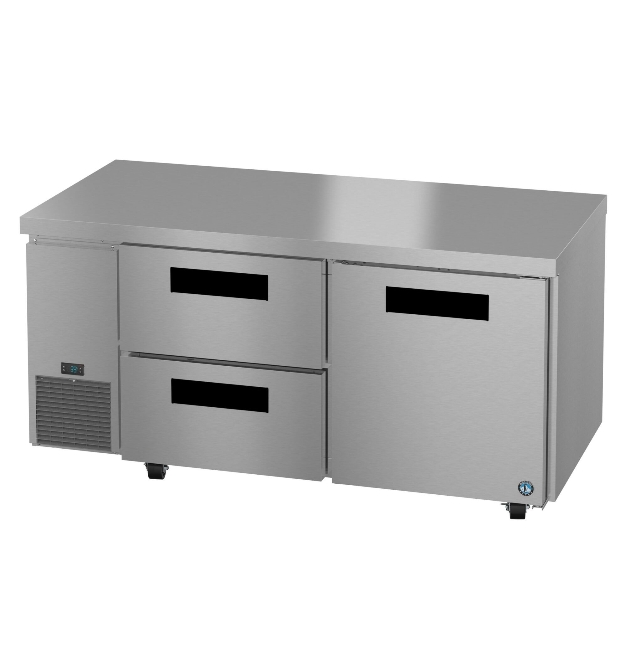 ULR67B-D2, Side Mount Refrigerator, Two Section Undercounter, Drawer/Door Combo ULR67BD2