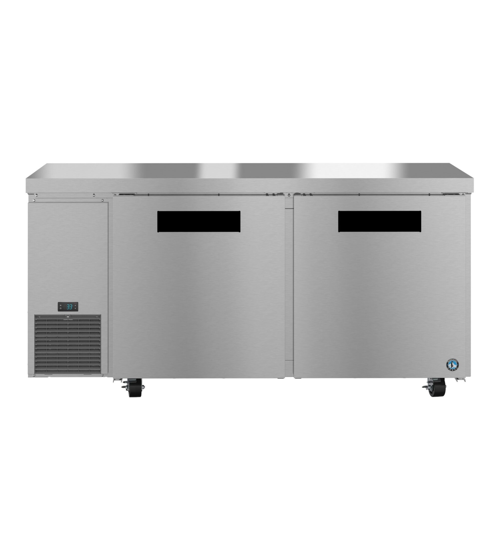 ULR67B, Side Mount Refrigerator, Two Section Undercounter, Stainless Doors ULR67B