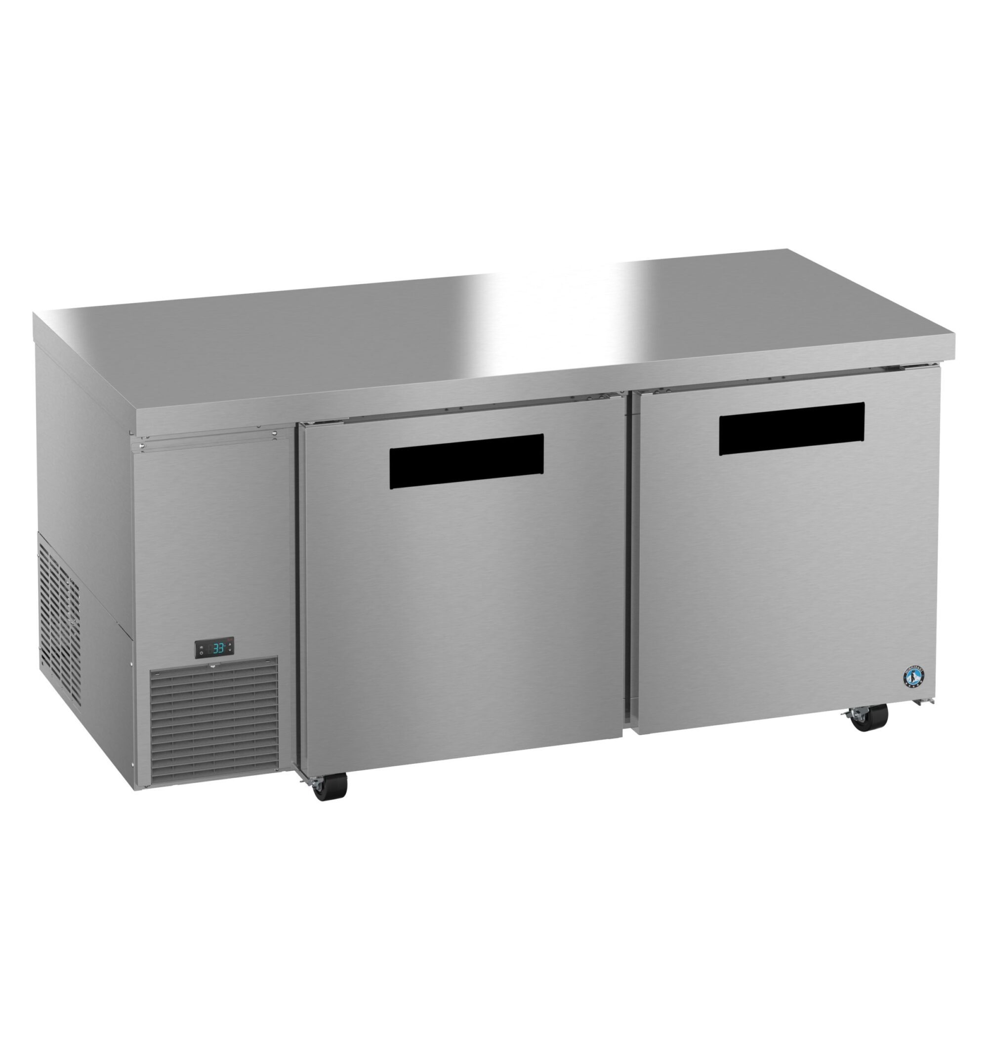 ULR67B, Side Mount Refrigerator, Two Section Undercounter, Stainless Doors ULR67B