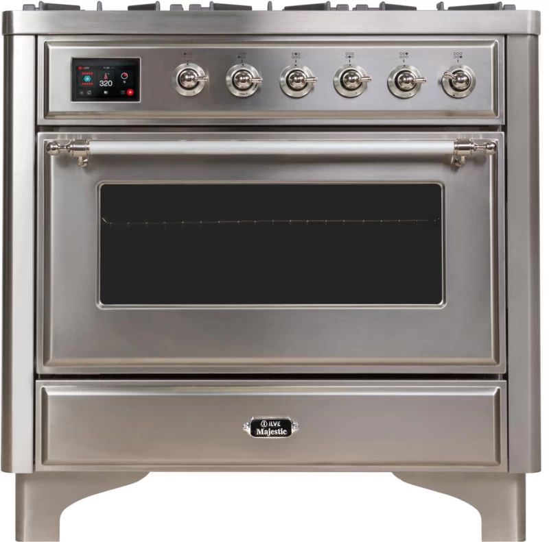 Majestic II Series 36" Dual Fuel Natural Gas Freestanding Range UM096DNS3SSC