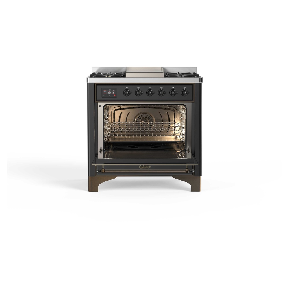 Majestic II Series 36" Dual Fuel Natural Gas Freestanding Range UM09FDNS3MGB