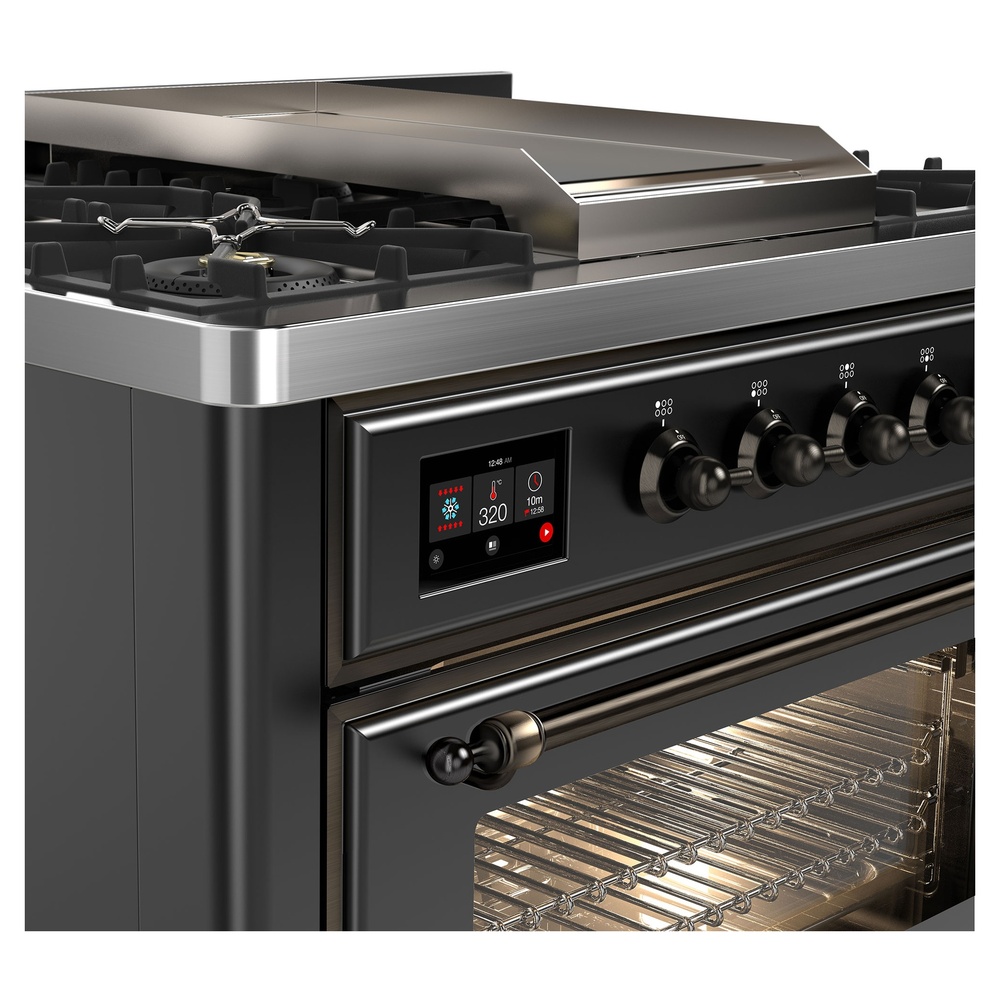 Majestic II Series 36" Dual Fuel Natural Gas Freestanding Range UM09FDNS3MGB
