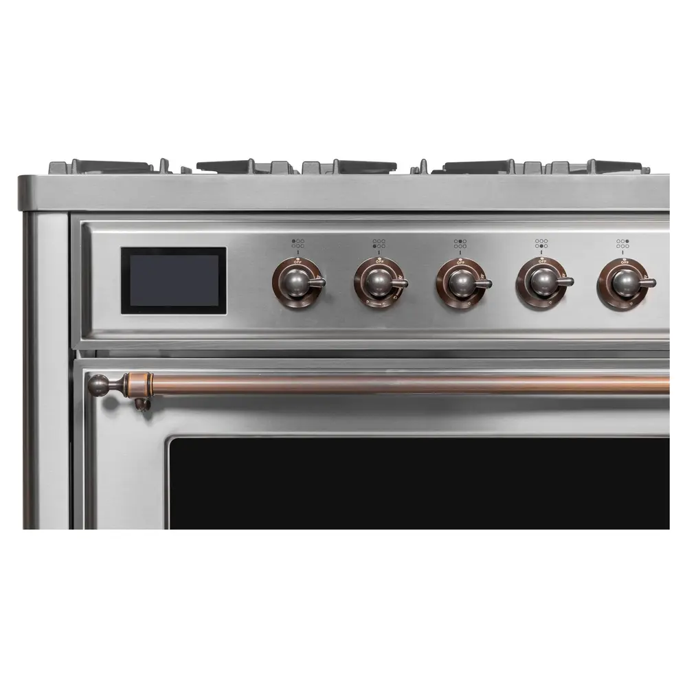 Majestic II 36 inch Dual Fuel Range with 6 Black Burners, Griddle UM09FDNS3SSBLP