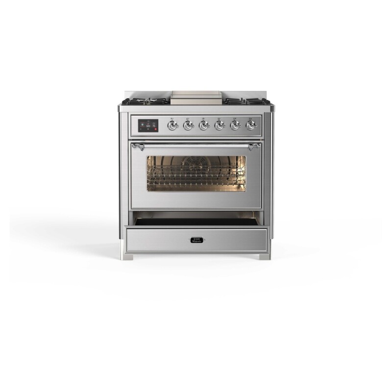 Majestic II Series 36" Dual Fuel Natural Gas Freestanding Range UM09FDNS3SSC