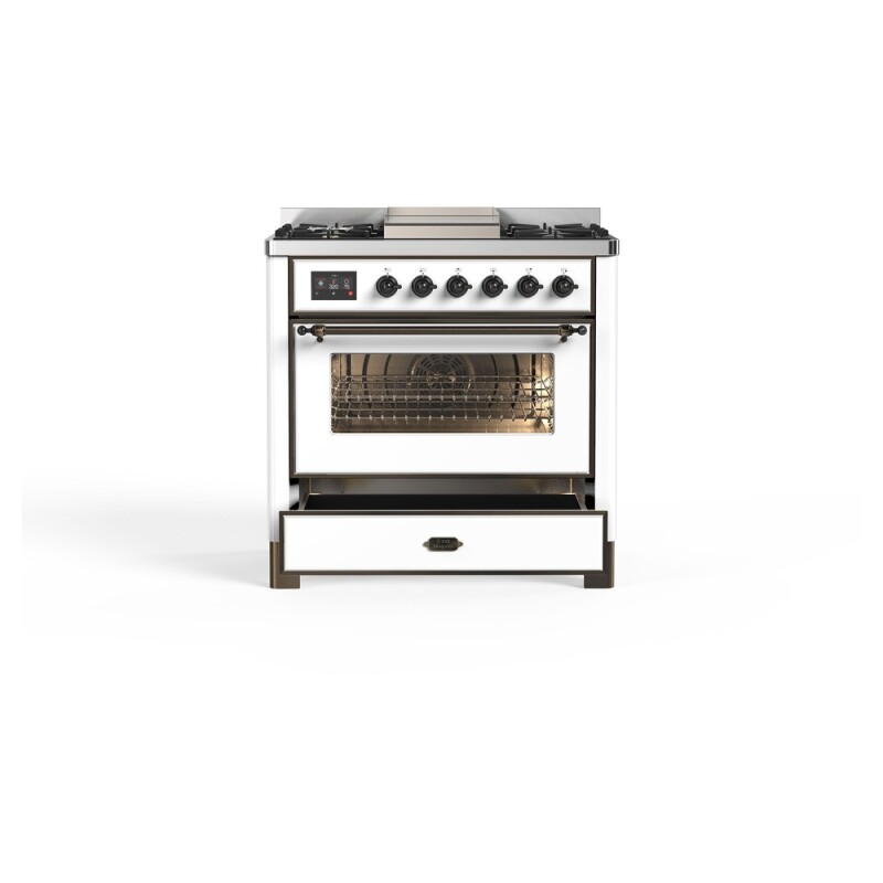 Majestic II Series 36" Dual Fuel Natural Gas Freestanding Range UM09FDNS3WHB