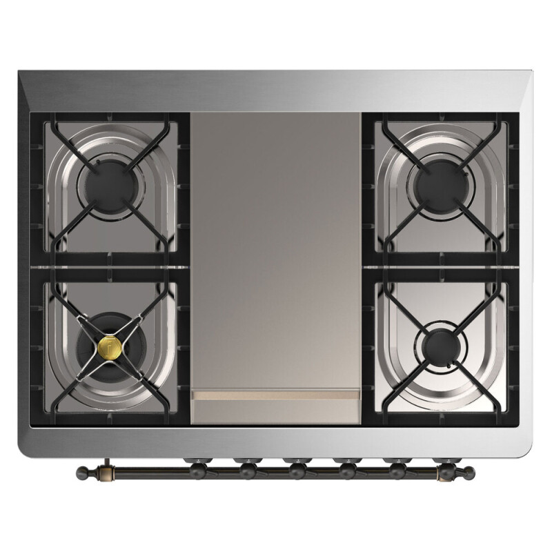 Majestic II Series 36" Dual Fuel Natural Gas Freestanding Range UM09FDNS3WHB