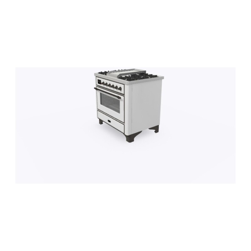 Majestic II Series 36" Dual Fuel Natural Gas Freestanding Range UM09FDNS3WHB