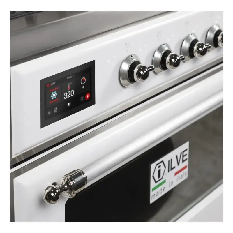 Majestic II 36 inch Dual Fuel Range with 6 Black Burners, Griddle UM09FDNS3WHC