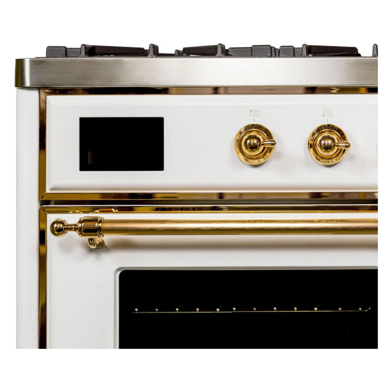 Majestic II 36 inch Dual Fuel Range with 6 Black Burners, Griddle UM09FDNS3WHG