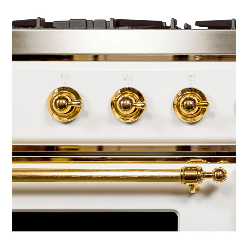 Majestic II 36 inch Dual Fuel Range with 6 Black Burners, Griddle UM09FDNS3WHG